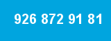 926 872 91 81 926 872 91 81